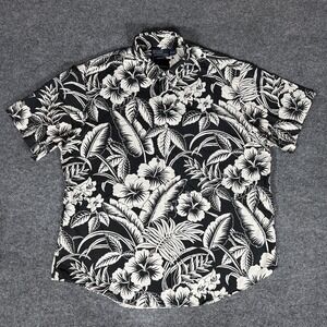Vintage Ralph Lauren‎ Shirt Mens 2XL Floral Hawaiian Button Up Custom Fit